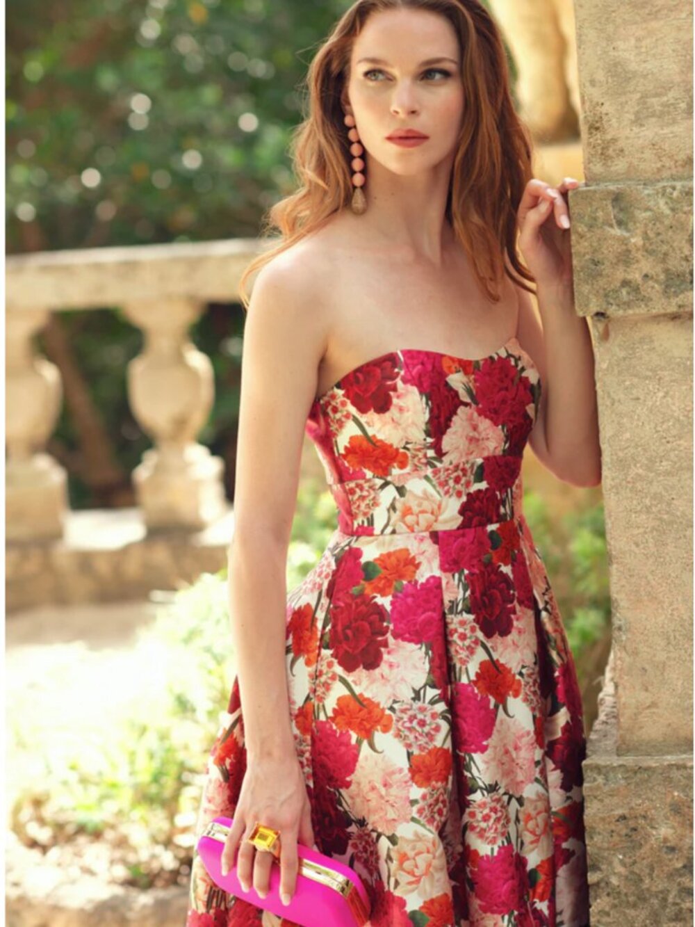 Sachin & Babi Giovanna Floral Jacquard Gown US 10 $795 - Picture 4 of 6